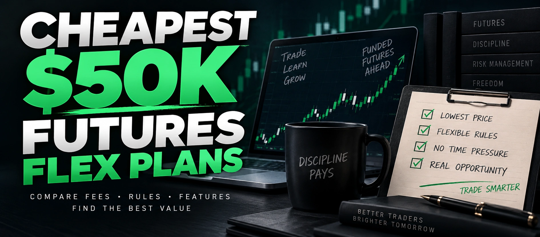 Cheapest $50K Futures Flex Plans Right Now (Live Pricing, Ranked)