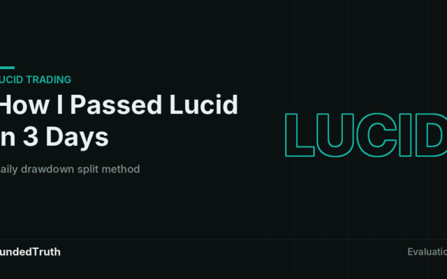 How I Passed Two Lucid Trading Evaluations in About Three Days
