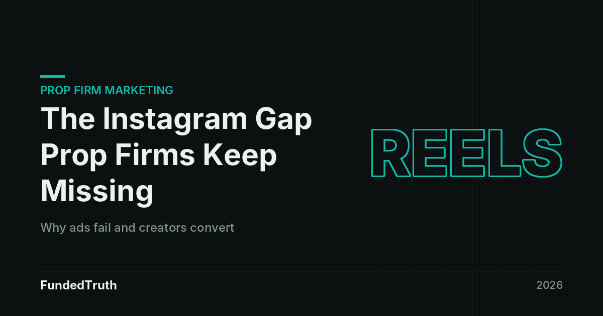 The Instagram gap prop firms keep missing